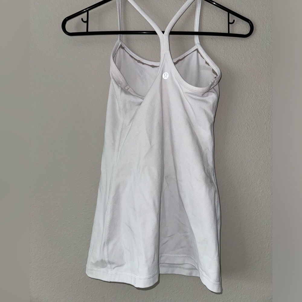 Lululemon white tank top, size 0